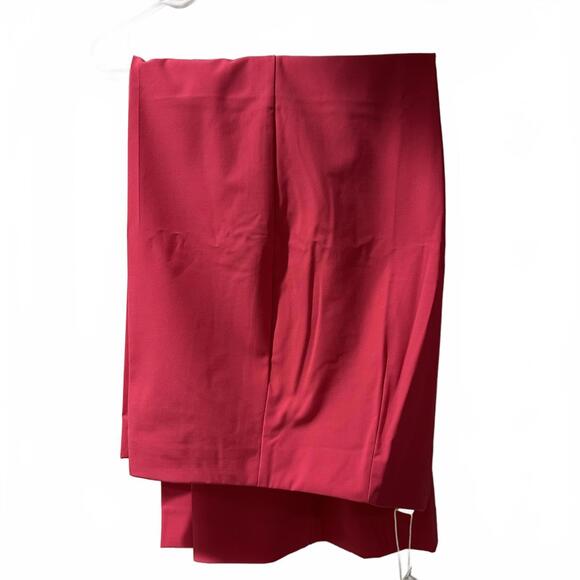 Mango Ankle Straight Leg Culotte Trouser Pants Pink NWT Size 8 - Picture 3 of 8